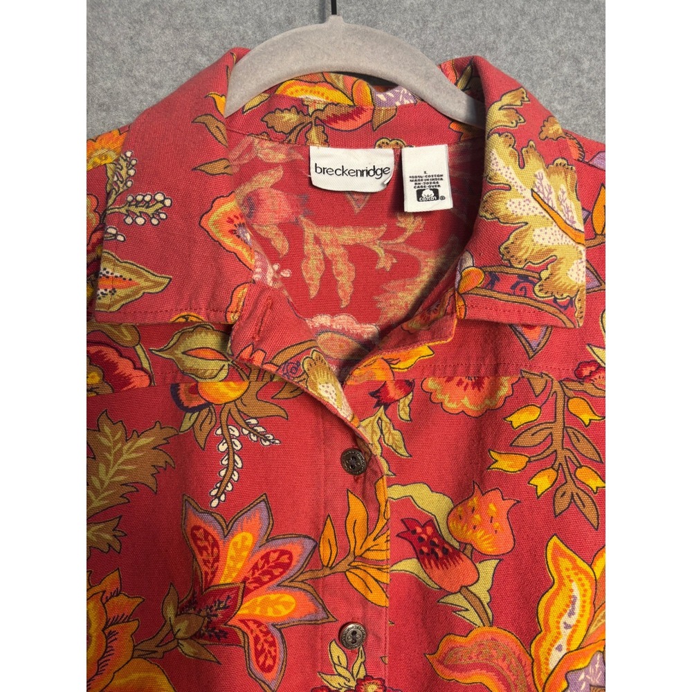 Breckenridge Floral Tapestry Jacket Cottagecore Boho Cotton Large - Picture 6 of 10